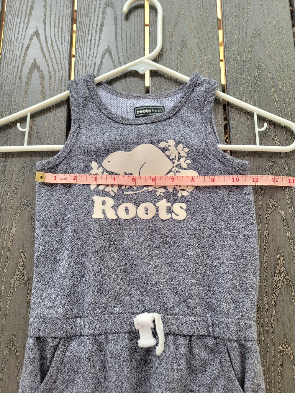 Roots Girls' Heather Gray Terry Knit Tank Dress SKU #2 - Picture 3 of 6